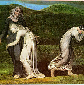 William Blake: Noemí, Rut y Orpa